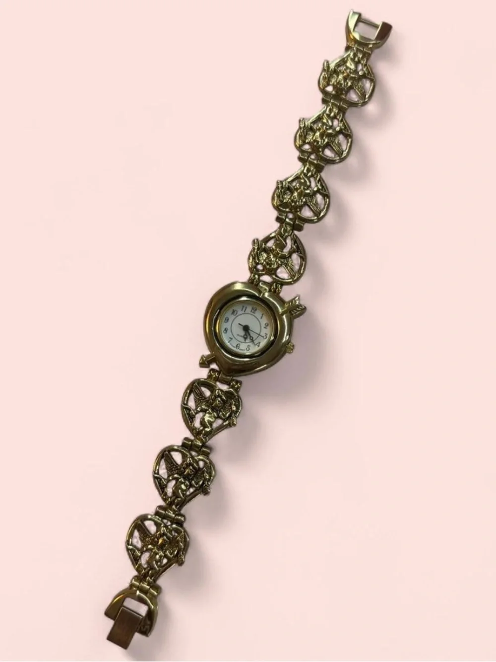Vintage Cupid's Bow & Heart Watch